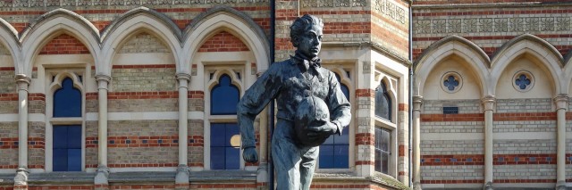 Bronze statue of a man