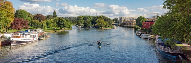 The River Thames at Reading in Berkshire