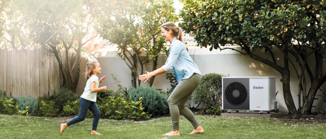 family playing in the garden
