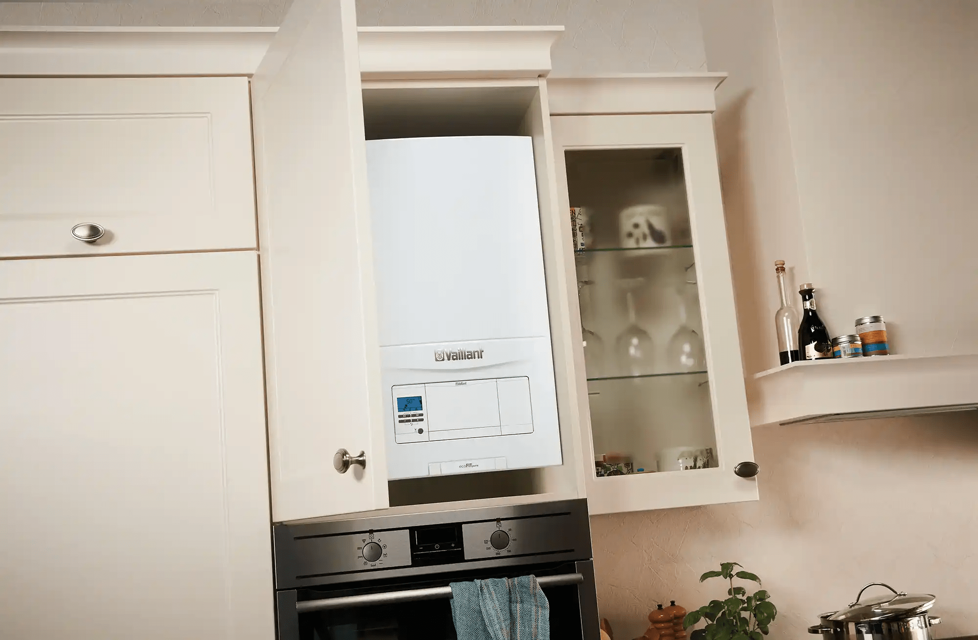 side view of the ecoFIT pure in a cupboard