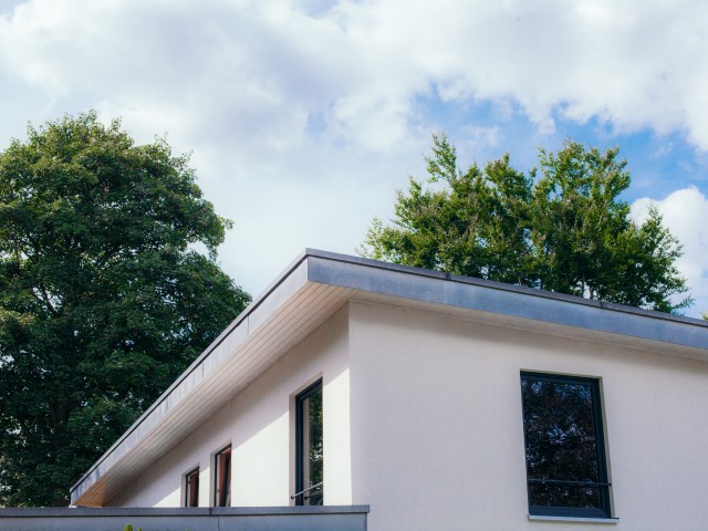 top of a new build building