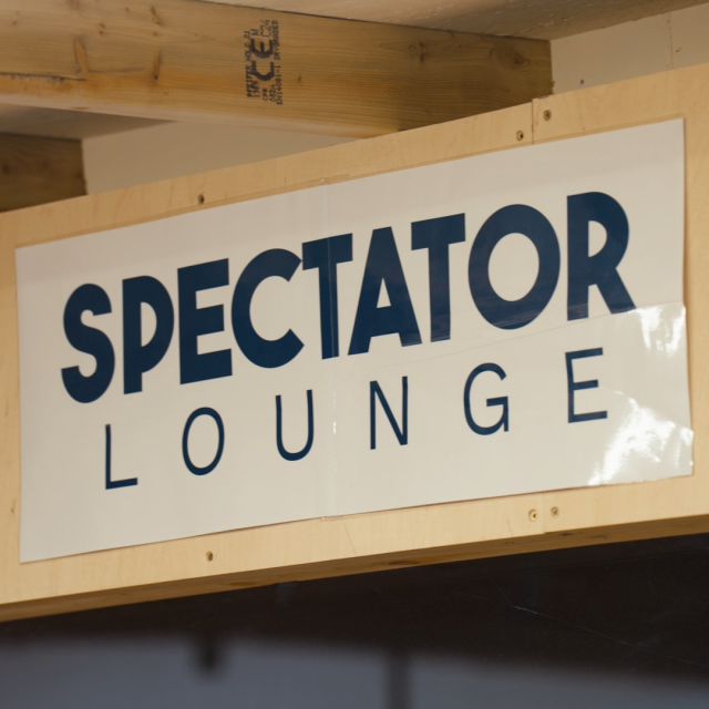 Spectator lounge at Adrenaline Alley