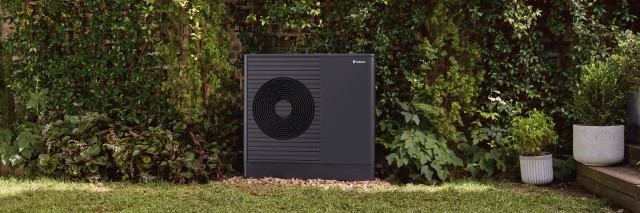 Vaillant aroTHEM plus in a garden 