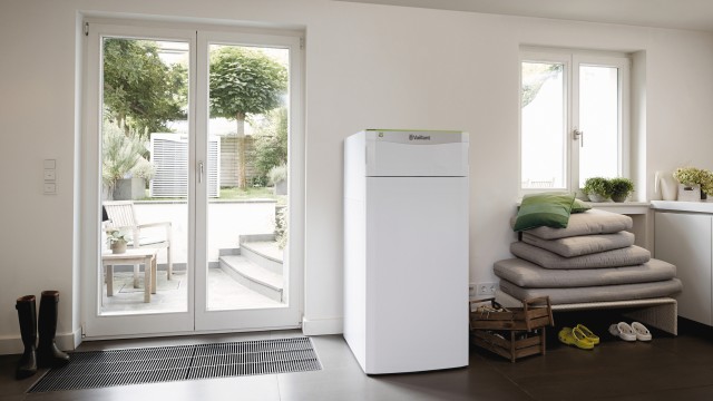 flexoTHERM heat pump inside a home