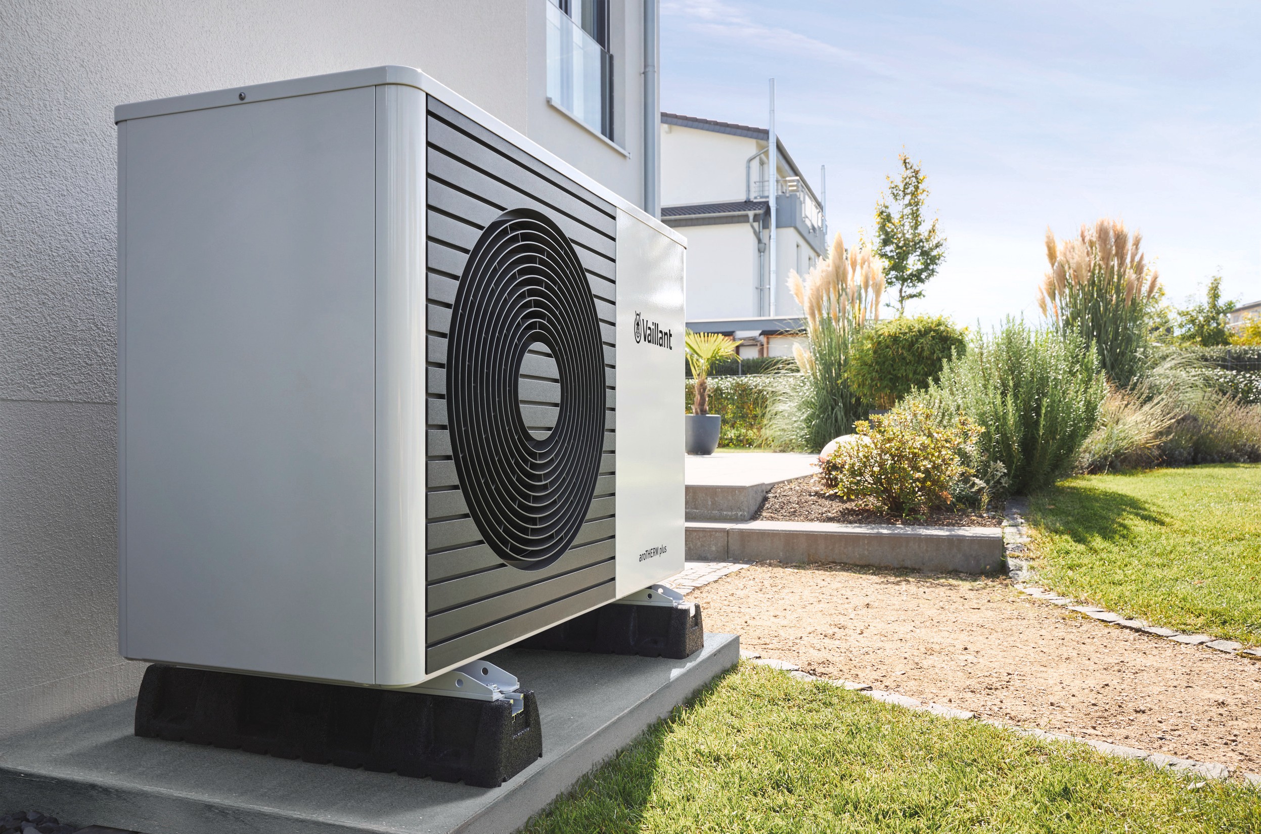 heat pump aroTHERM plus unit outside