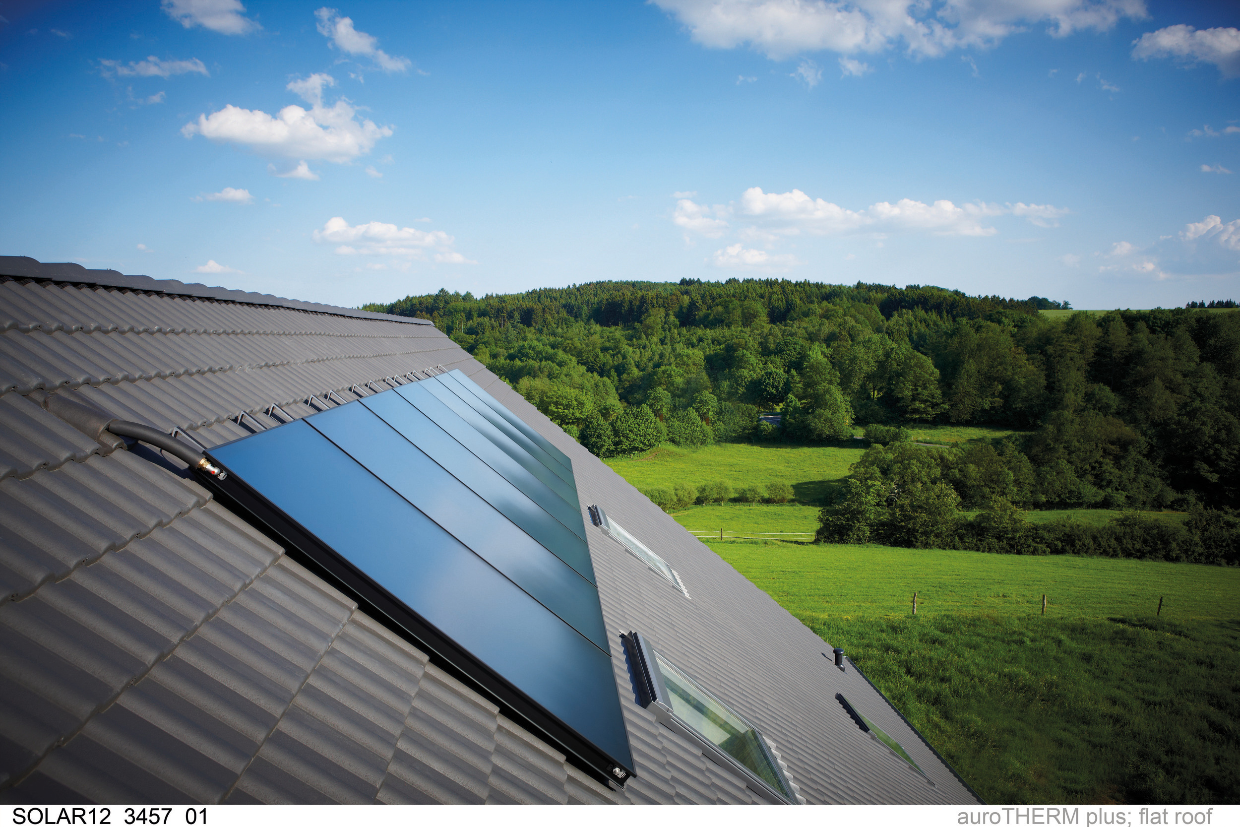 solar panel on the roof