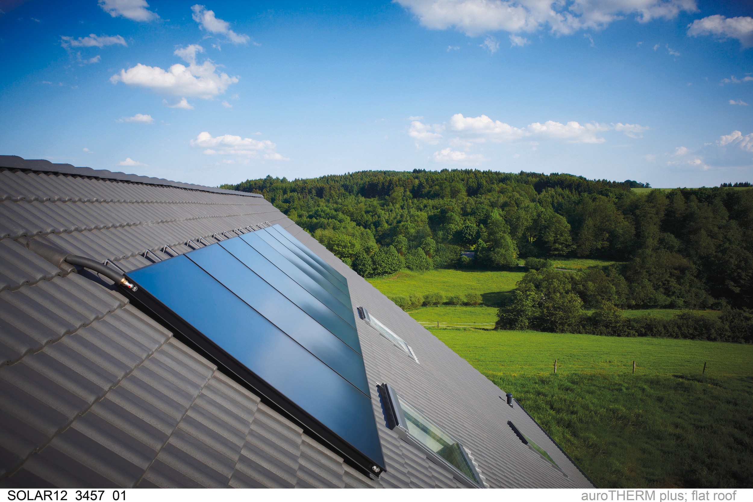 solar panel on the roof
